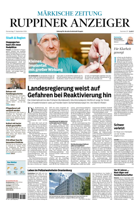 Cover of Ruppiner Anzeiger