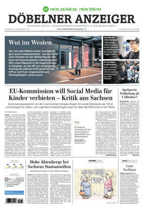 Cover of Sachsische Zeitung (Dobeln)