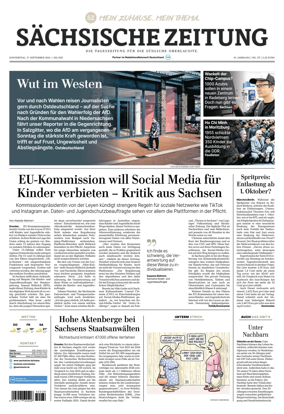 Cover of Sachsische Zeitung (Lobau-Zittau)