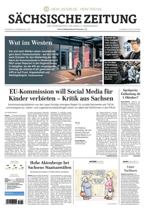 Cover of Sachsische Zeitung (Riesa & Grossenhain)