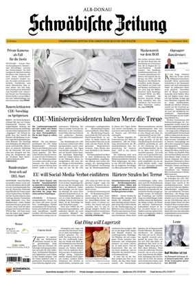 Cover of Schwabische Zeitung (Alb-Donau)