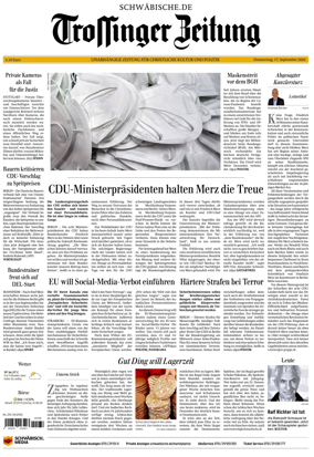 Cover of Trossinger Zeitung