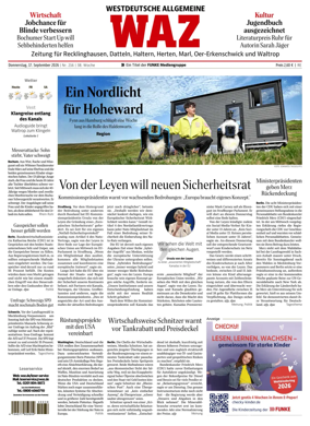 Cover of Westdeutsche Allgemeine Zeitung (Recklinghausen)