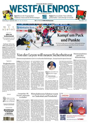 Cover of Westfalenpost (Menden)