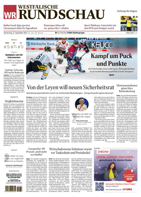 Cover of Westfalische Rundschau (Hagen Hohenlimburg)