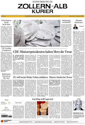 Cover of Zollern-Alb-Kurier (Balingen)