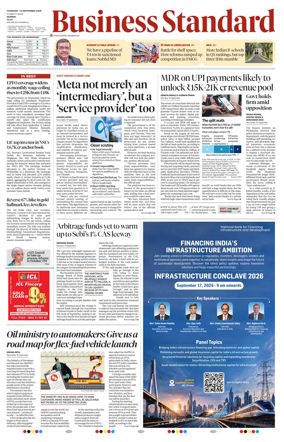 Cover of Business Standard