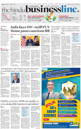 Cover of BusinessLine (Kolkata)