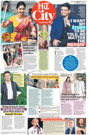 Cover of Hindustan Times (Lucknow) - Live