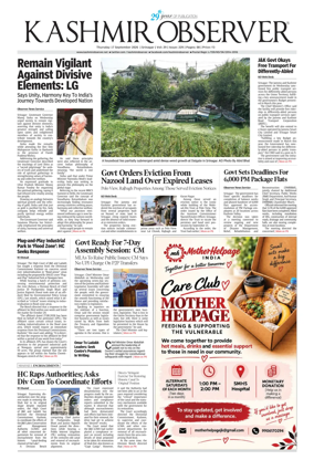 Cover of Kashmir Observer
