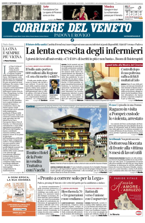Cover of Corriere del Veneto (Padova e Rovigo)