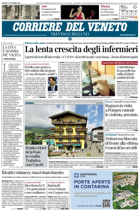 Cover of Corriere del Veneto (Treviso e Belluno)