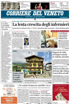 Cover of Corriere del Veneto (Vicenza e Bassano)