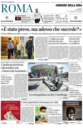 Cover of Corriere della Sera (Roma)
