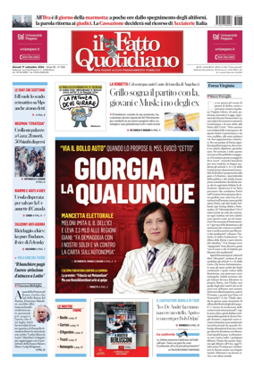 Cover of Il Fatto Quotidiano