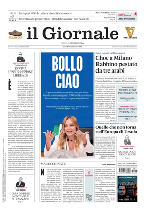 Cover of Il Giornale (Italy)