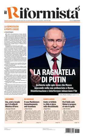 Cover of Il Riformista (Italy)