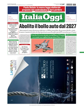 Cover of ItaliaOggi