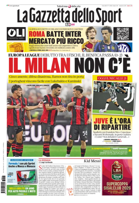 Cover of La Gazzetta dello Sport - Roma
