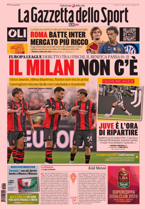 Cover of La Gazzetta dello Sport