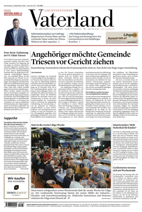 Cover of Liechtensteiner Vaterland