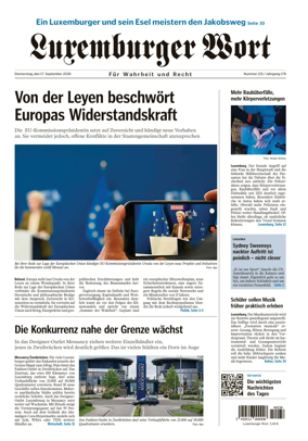 Cover of Luxemburger Wort