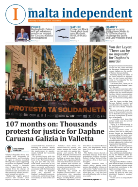 Cover of Malta Independent
