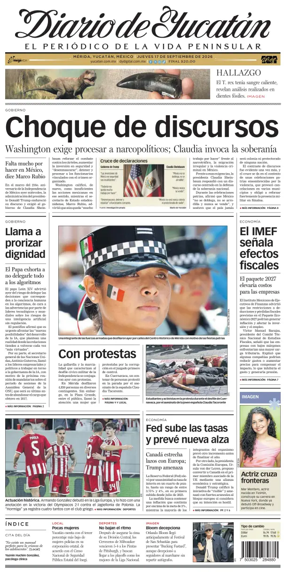 Cover of Diario de Yucatan