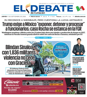 Cover of El Debate de Culiacan