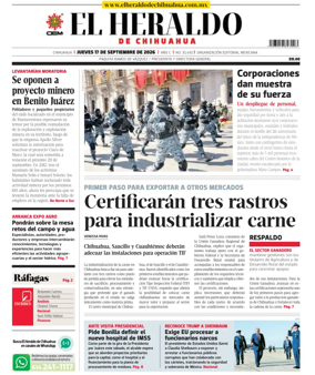 Cover of El Heraldo de Chihuahua