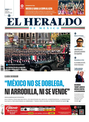 Cover of El Heraldo de Mexico