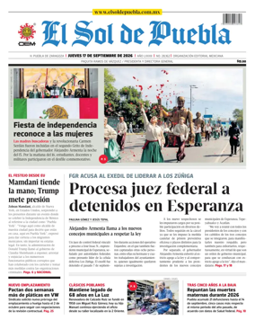 Cover of El Sol de Puebla