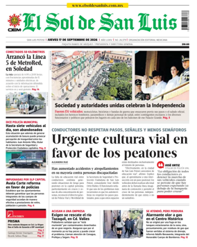 Cover of El Sol de San Luis Potosi
