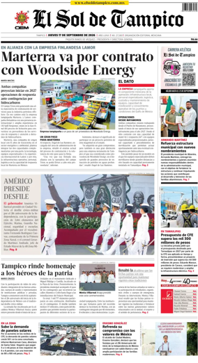 Cover of El Sol de Tampico