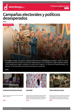 Cover of Sin Embargo Opinion