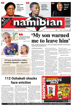 Cover of The Namibian