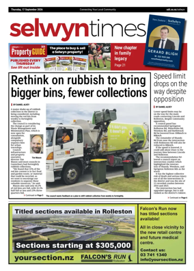 Cover of Selwyn Times