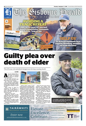 Cover of The Gisborne Herald