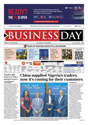 Cover of Business Day (Nigeria)
