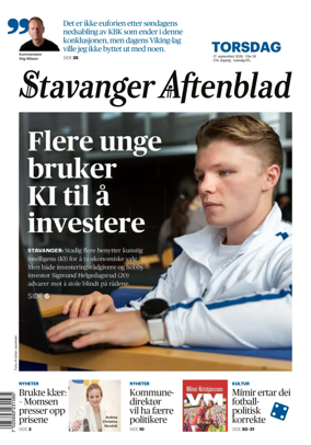 Cover of Stavanger Aftenblad
