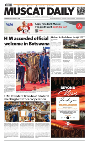 Cover of Muscat Daily