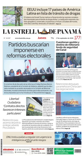 Cover of La Estrella de Panama