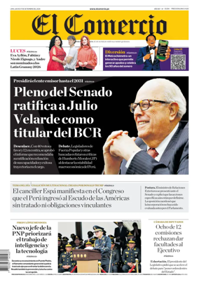 Cover of Diario El Comercio