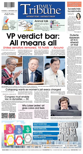 Cover of Daily Tribune (Philippines)