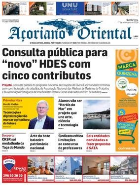 Cover of Acoriano Oriental