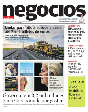 Cover of Jornal de Negocios