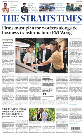 Cover of The Straits Times