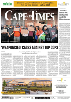 Cover of Cape Times