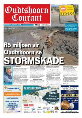 Cover of Oudtshoorn Courant
