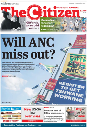 Cover of The Citizen (Gauteng)